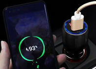 Chargeur de voiture du QC 3,0 du téléphone portable 18W de lumière du cercle LED