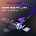 3 câble micro d'Usb du degré 3A de Pin Data Transfer Magnetic 540